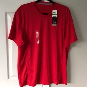 Men’s red workout shirt